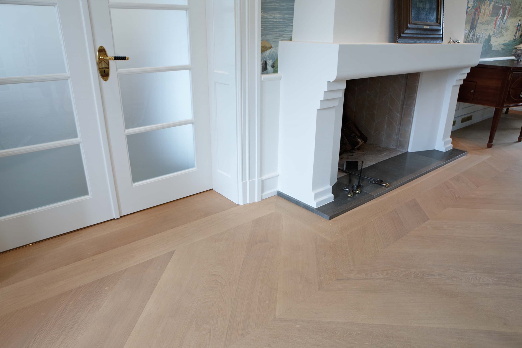 douglas chevron pattern flooring white oil danish estate dining room dinesen.jpg
